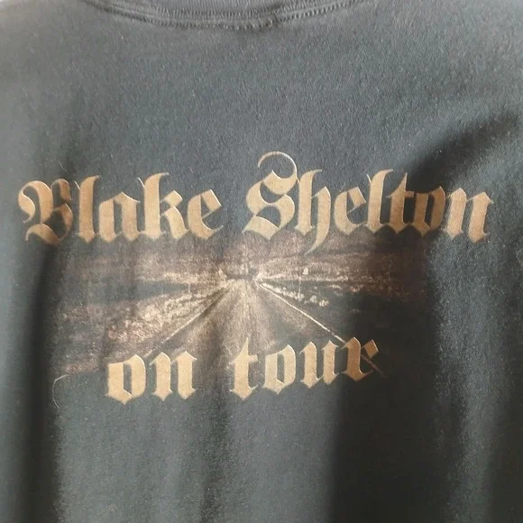Blake Shelton On Tour Vintage Tshirt Mens Large - Picture 5 of 5